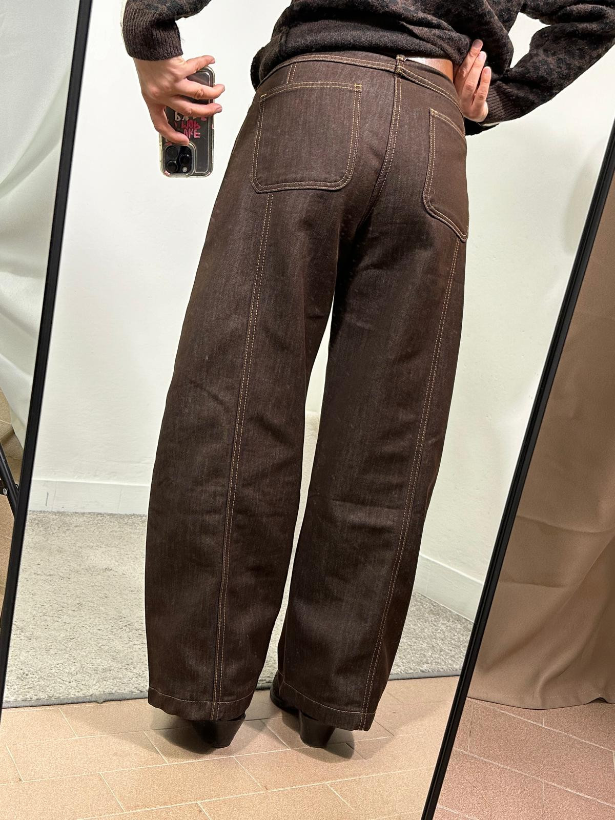 Jeans Balloon Marrone
