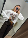 Maxi t-shirt maniche lunghe