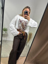 Maxi long-sleeved t-shirt