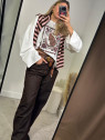 Maxi t-shirt maniche lunghe