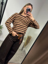 Maglione a righe morbido